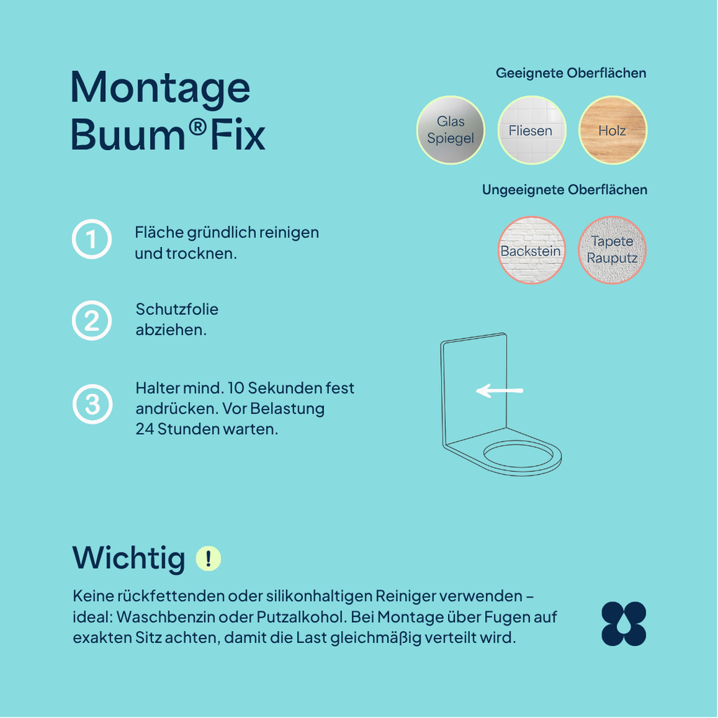 Buum® Fix Wandhalter - Buum® Shop