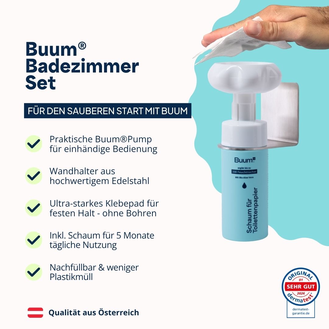 Buum® Badezimmer Set mit Refill - Buum® Badezimmer Set mit Refill