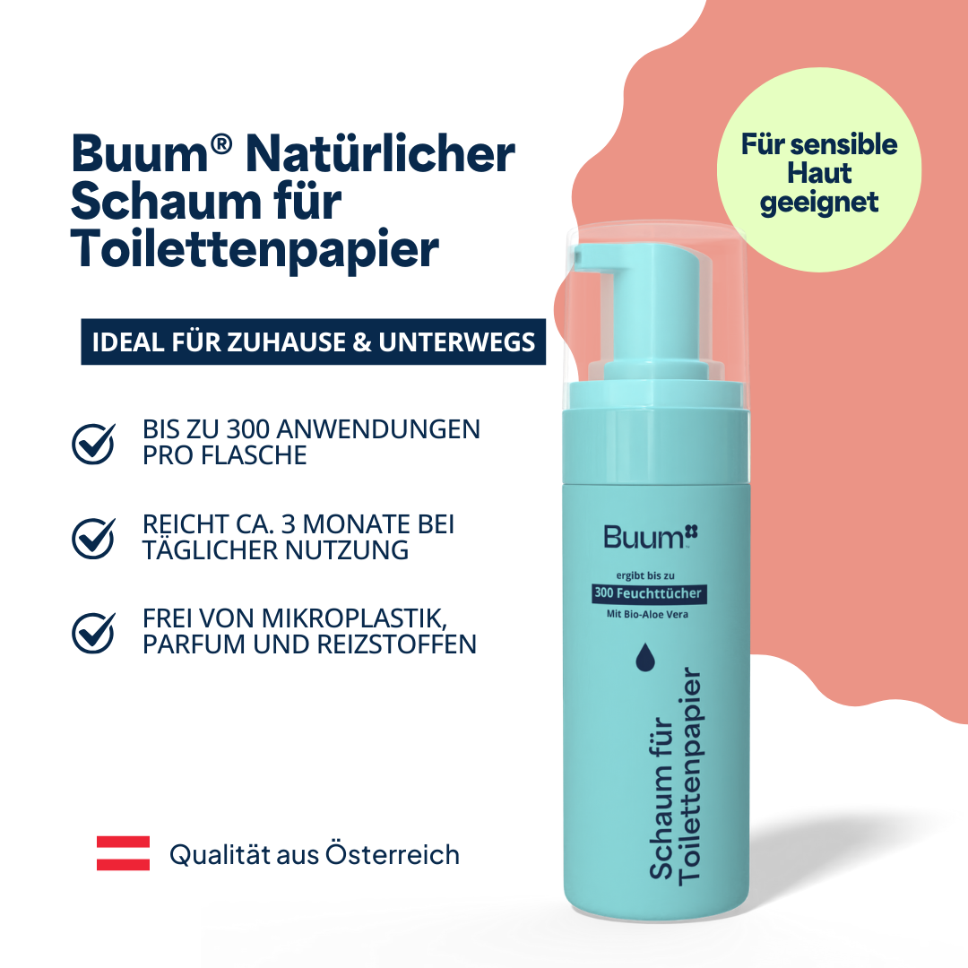 Buum® Natürlicher Schaum für Toilettenpapier
