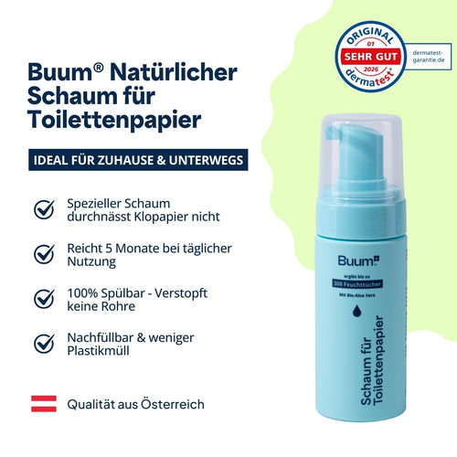 Buum® Natürlicher Schaum für Toilettenpapier
